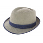 Beige Linen Trilby Hat Tropea - Traclet
