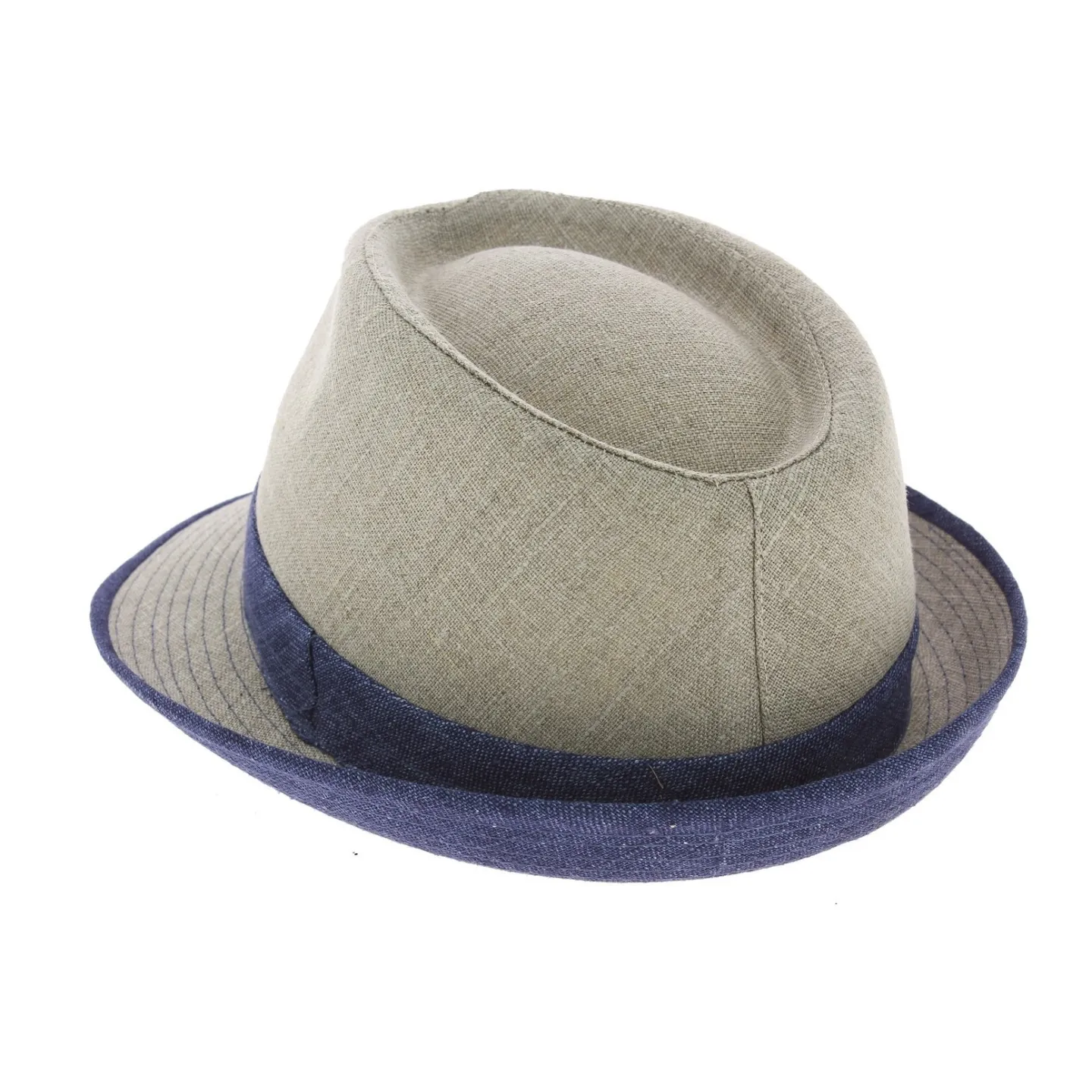 Beige Linen Trilby Hat Tropea - Traclet Reference: 6775 | Traclet Hat Shop
