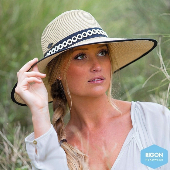 Clementine Natural Fiber Wide Brim Hat - Rigon Headwear