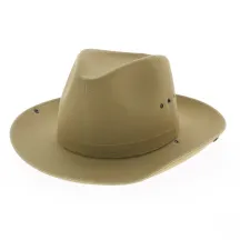 Chapeau Camarguais Pampa Beige Foncé- Crambes Reference : 6795 | Chapellerie Traclet