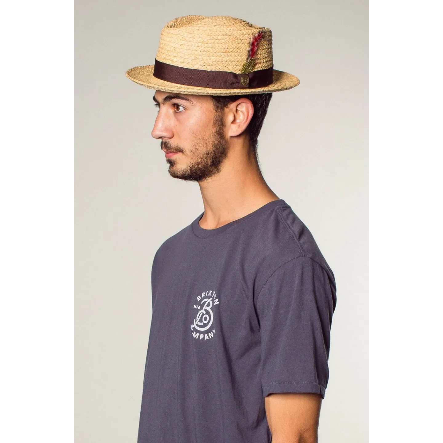 Chapeau Paille Delta naturel BRIXTON Reference : 3484 | Chapellerie Traclet
