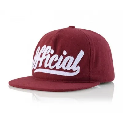 Casquette Snapback Skate Logo Bordeaux - Official Reference : 6803 | Chapellerie Traclet