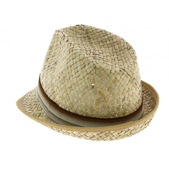 Carpinetto Kids Straw Trilby Hat - Traclet