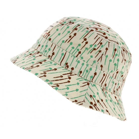 Beige Cotton Rain Shroom Bucket Hat - Official
