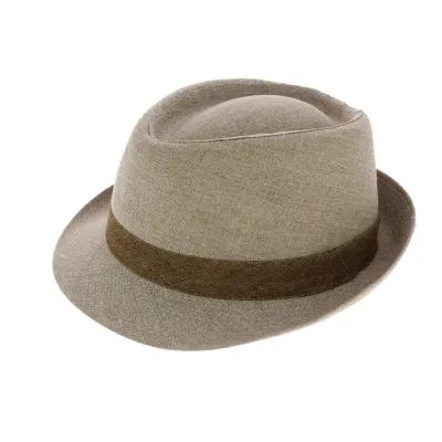 Chapeau Trilby Lin Marron - Traclet Reference : 5291 | Chapellerie Traclet