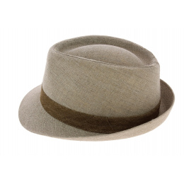 Chapeau Trilby Lin Marron