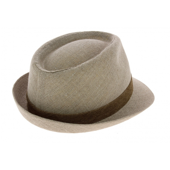 Chapeau Trilby Monfortino Lin Beige - Traclet Chapeau Trilby Monfortino Lin Beige - Traclet
