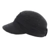 Black Natural Straw Cap - Seeberger Reference: 6831 | Chapellerie Traclet