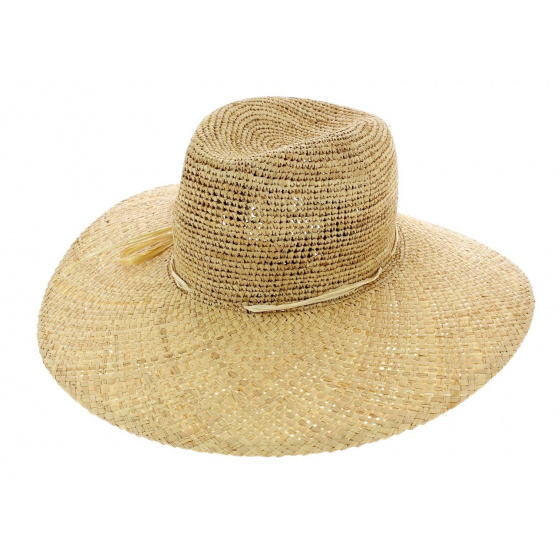 Sun protection hat - Straw sand
