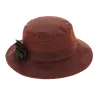 Waterproof Waxed Cotton Bucket Hat Rust - Herman Reference: 6850 | Traclet Hat Shop