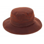 Rust Waterproof Waxed Cotton Bucket Hat - Herman