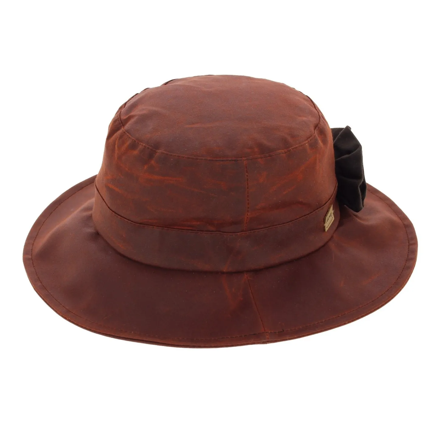 Waterproof Waxed Cotton Bucket Hat Rust - Herman Reference: 6850 | Traclet Hat Shop
