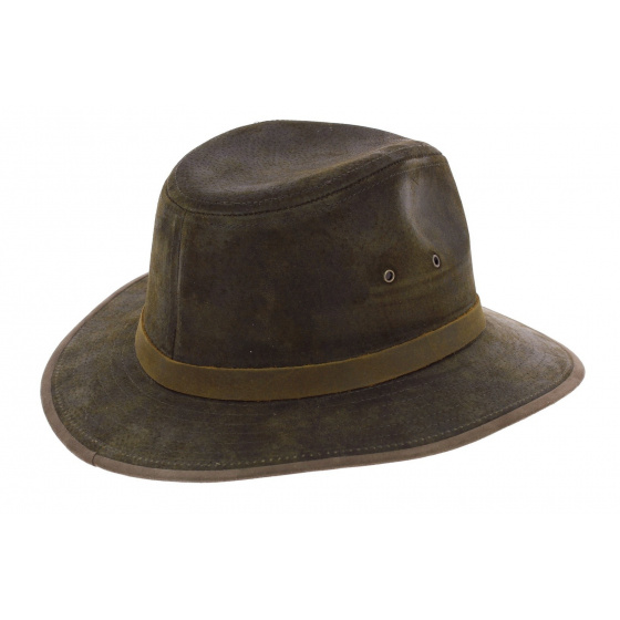 Brown & Khaki Flinder Traveller Hat - Traclet