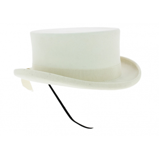 White Fur Felt Amazon Hat - Guerra 1855