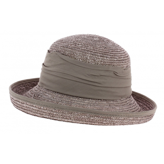 Natural Straw Lavender Breton Hat - Seeberger