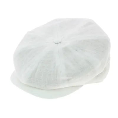 White Linen Irish Style Cap - City Sport Reference: 6864 | Chapellerie Traclet