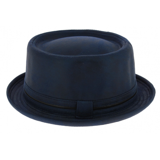 Chapeau Porkpie Davis Bleu - Aussie Apparel Chapeau Porkpie Davis Bleu - Aussie Apparel