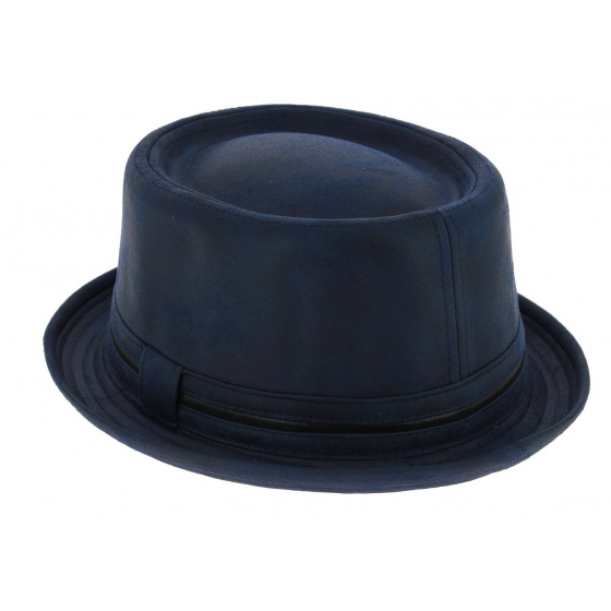 Davis Blue Porkpie Hat - Aussie Apparel
