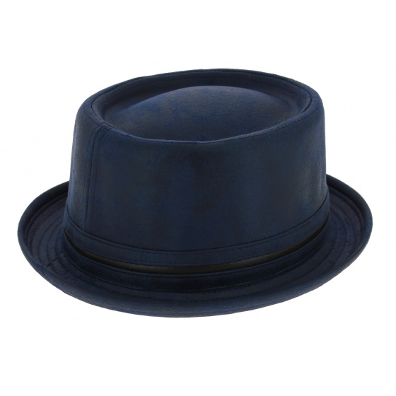 Davis Blue Porkpie Hat - Aussie Apparel