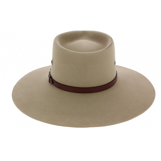 Beige Territory Fur Felt Hat - Akubra Beige Territory Fur Felt Hat - Akubra