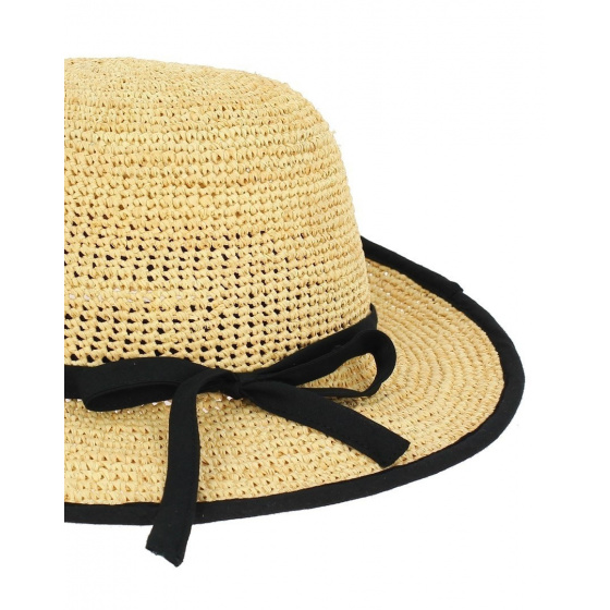 Raffia Cloche Hat - Natural