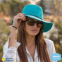 Turquoise suede traveller hat - Rigon Headwear