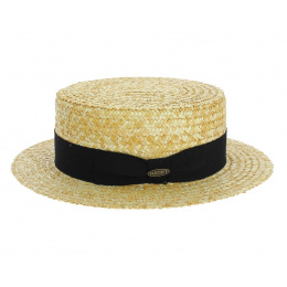 Canotier Paille Naturelle double épaisseur UPF50+ - Fléchet