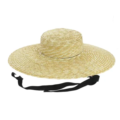 Natural straw wide-brimmed hat - Saint-Tropez Reference: 6909 | Chapellerie Traclet