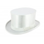 Chapeau Claque White Synthetic Silk - Wegener 