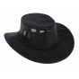 Australian Foldaway Cooler Hat Black - Barmah