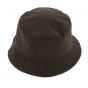 Brown Waxed Cotton Park Bucket Hat - Flechet