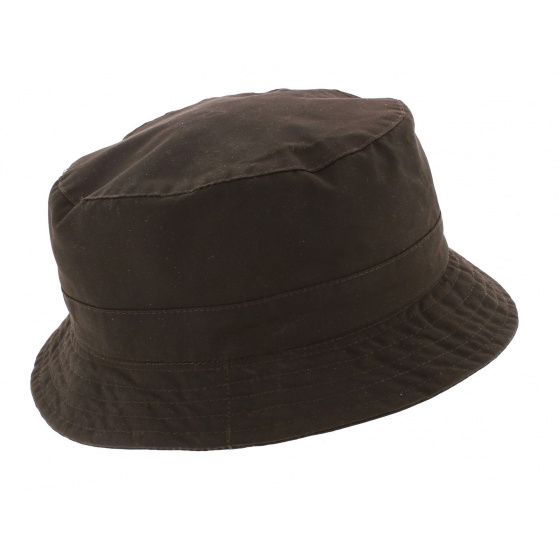 Brown Waxed Cotton Park Bucket Hat - Flechet