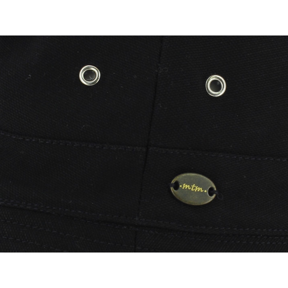Black Cotton Soho Bucket Hat - Mtm