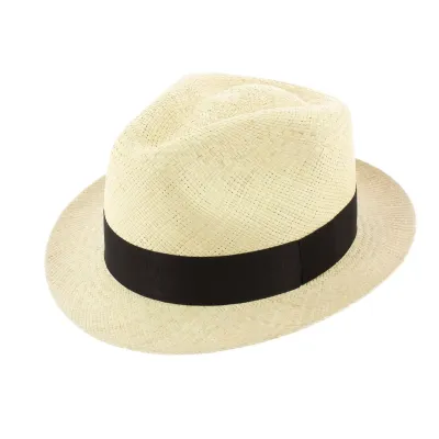 Chapeau Trilby Panama Naturel Coiba - Traclet Reference : 2332 | Chapellerie Traclet