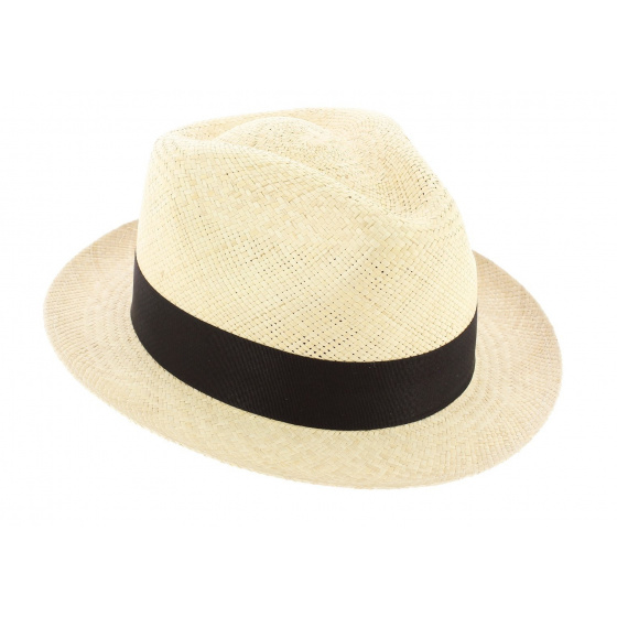 Chapeau Trilby Panama Naturel Coiba - Traclet