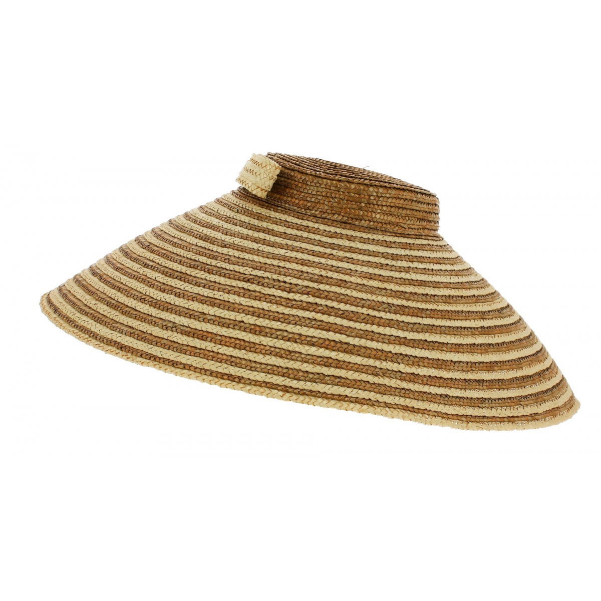 Wulan Chinese Hat Two-tone Straw - Traclet Reference : 6955 ...