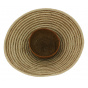 Wulan Two-Tone Straw Chinese Hat - Traclet