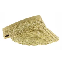 Visière paille naturel