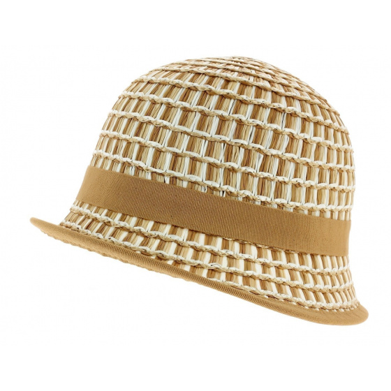 Beige Imperia Cloche Hat - Anna Rizzo