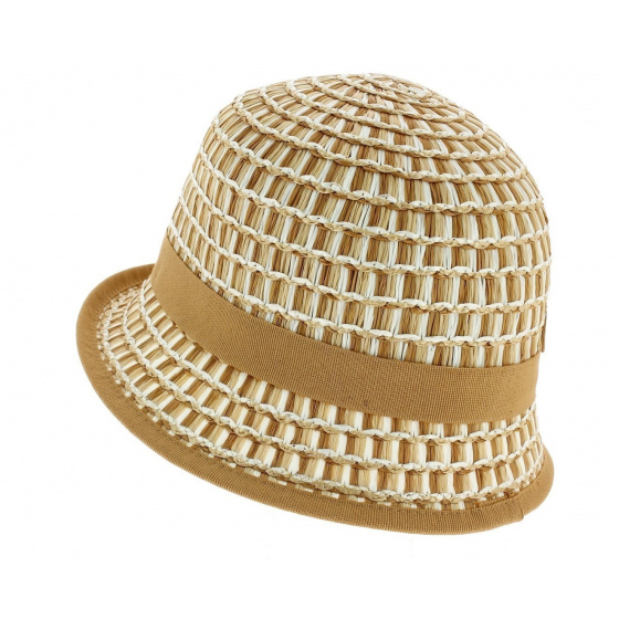 Beige Imperia Cloche Hat - Anna Rizzo