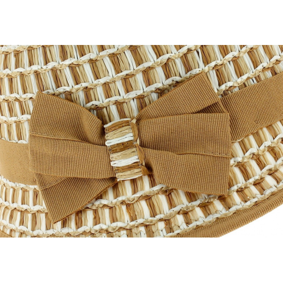 Chapeau Cloche Imperia Beige - Anna Rizzo