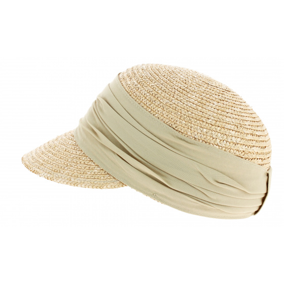 Casquette Paille Naturelle Coloris Lin - Seeberger