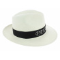 Roca Brava Panama Fedora Hat with Embroidered Ribbon - Traclet