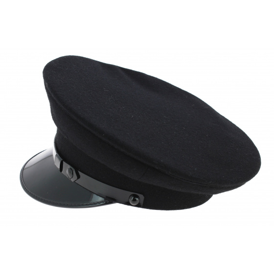 Casquette de Chauffeur Laine Noir - Traclet Casquette de Chauffeur Laine Noir - Traclet