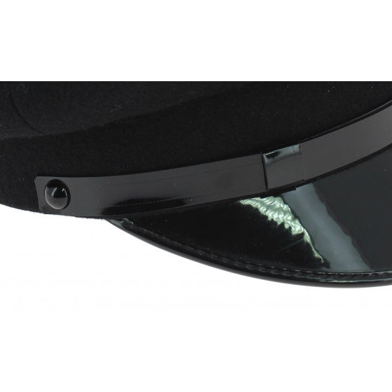 Casquette de Chauffeur Laine Noir - Traclet Casquette de Chauffeur Laine Noir - Traclet