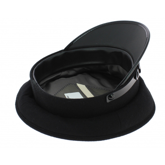 Casquette de Chauffeur Laine Noir - Traclet Casquette de Chauffeur Laine Noir - Traclet