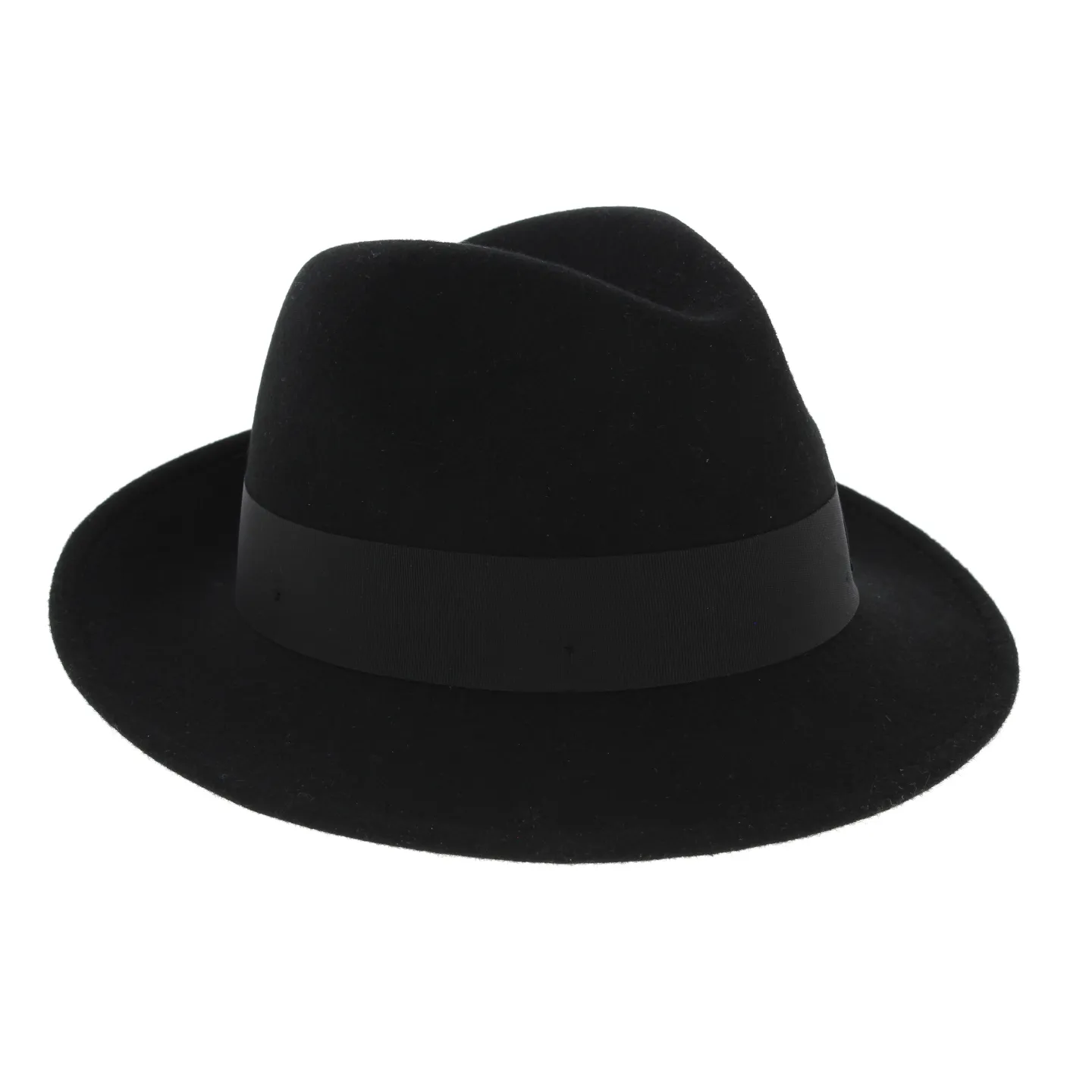 Chapeau Trilby Costello Feutre Laine Noir - Traclet Reference : 6986 | Chapellerie Traclet