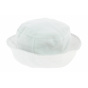 White Cotton Kids Bucket Hat - Traclet