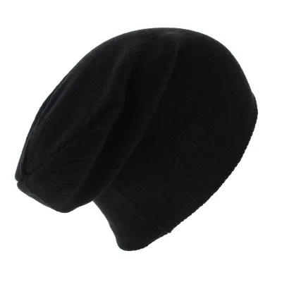 Oversize Acrylic Beanie Black - Beechfield