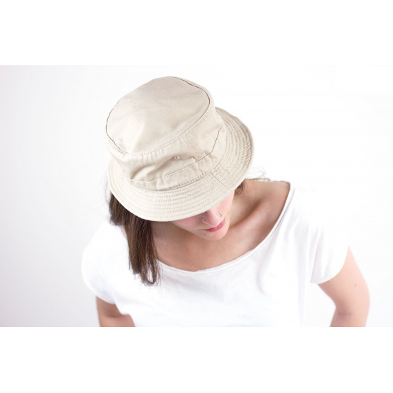 Chapeau Bob coton Forever beige - Atlantis